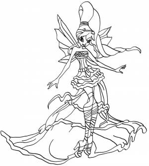 Раскраски Винкс Гармоникс