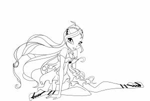 раскраска блум энчантикс