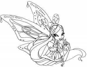 Раскраски Раскраска Фея блум Винкс клуб Винкс клуб