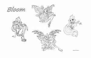 Раскраски Винкс Блум