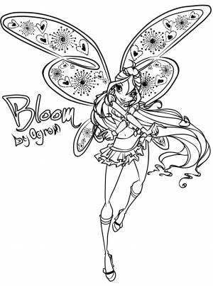 Раскраска Блум Беливикс