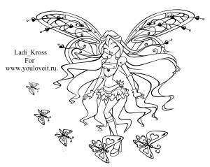 Раскраска блум беливикс