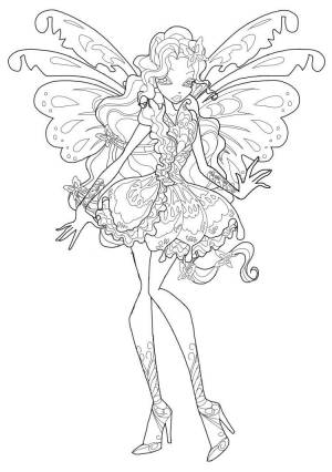 Раскраски Винкс Баттерфликс