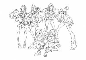 Раскраска Феи Винкс