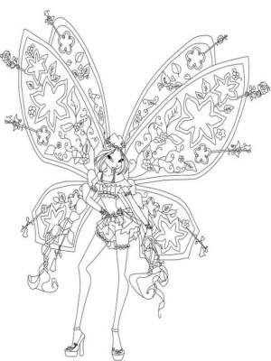 Раскраски Флора WinX