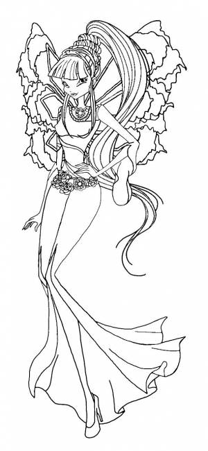 Coloriage winx musa onyrix