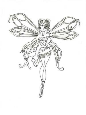 Раскраски Лейла WinX