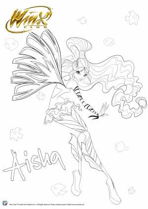 Лейла Сиреникс Fairy Couture раскраска
