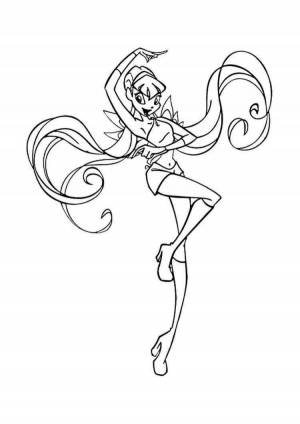 Раскраски Винкс флора чармикс