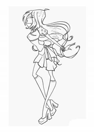 Раскраски Винкс флора чармикс