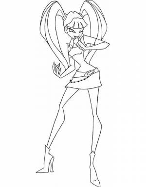 Картинки раскраски винкс чармикс