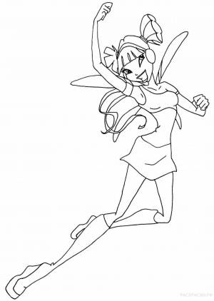 Раскраски Винкс муза чармикс