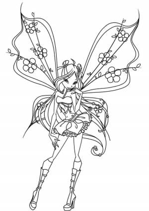 Раскраски, флора из винкс