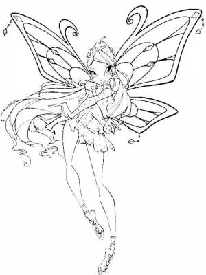 Раскраски Винкс Блум   в формате