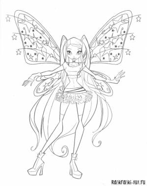 Распечатать раскраски Винкс