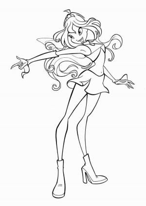 Раскраски Винкс блум чармикс