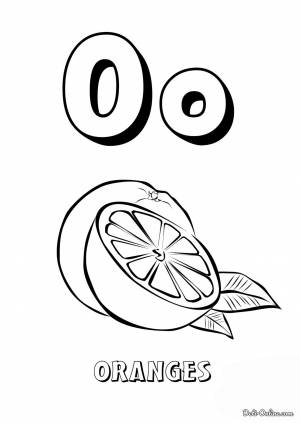 Раскраска Буква O английского алфавита