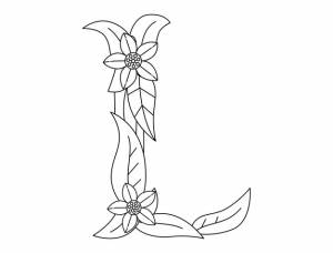 Алфавит-раскраска для обучения детей буква l