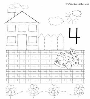 раскраски для детей младшего возраста 3 5 лет с изображением прописи и цифр