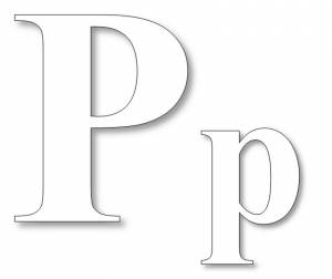 Раскраска буква Р