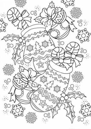 Зимние новогодние раскраски