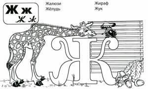 Раскраски буквы