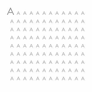 Пропись буква А