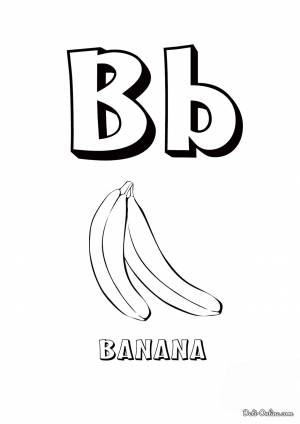 Раскраска Буква B английского алфавита