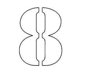 Раскраски Раскраска Цифра 8