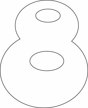 Раскраска Цифра 8