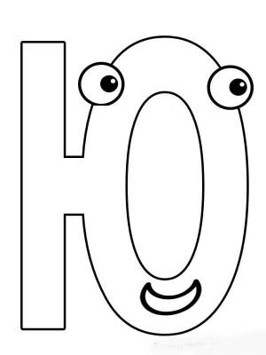 Раскраска Буква Ю