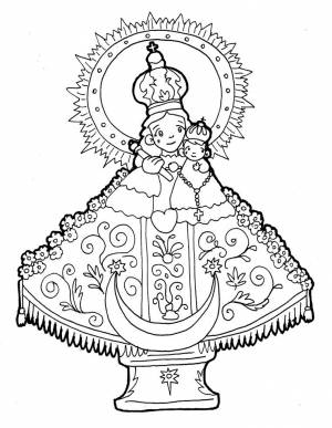 VIRGEN DEL ROSARIO DE TALPA para pintar