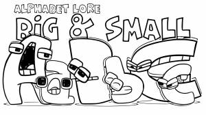 Раскраски Алфавит Лора