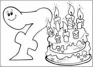 Раскраска цифра 7