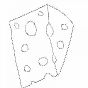 Раскраска Сырный продукт