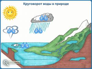 Круговорот воды в природе для детей