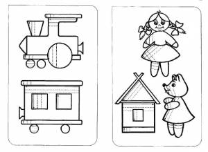 Раскраски-штриховки для детей