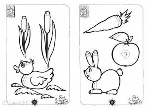 Раскраски Раскраска Животные штриховки для дошкольников