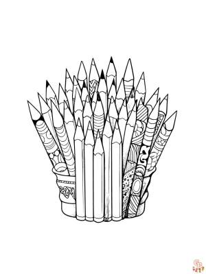 Раскраски карандашами для печати  для детей и взрослых