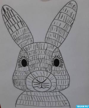 Фотоотчёт о занятии по рисованию карандашом методом штриховки