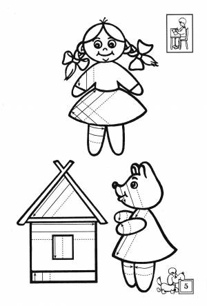 Тетрадь для штриховки 5-6 лет