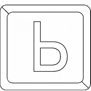 Раскраски Буква Ь  и