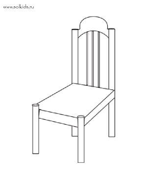 Раскраска Мебель