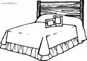 Раскраска Мебель