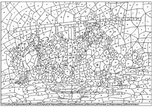 Раскраски по цифрам для взрослых
