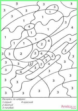 раскраски по номерам , рисуем по номерам