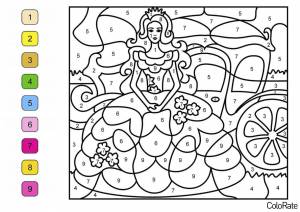 Раскраска Прекрасная принцесса