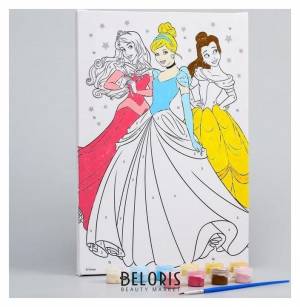 Картина по номерам Милые принцессы 20 х 30 см, принцессы Disney 1000400766