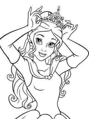 Раскраска Принцессы   в формате