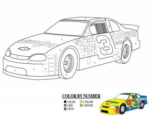 Машина раскраска по номерам